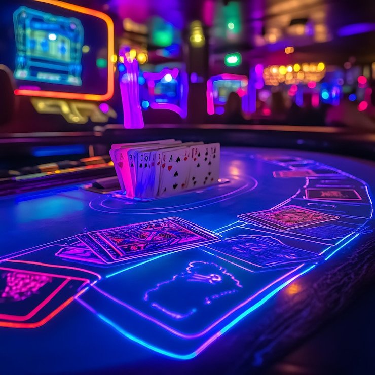 Mobile blackjack gameplay interface on dewi4d login showing live dealer table and betting controls
